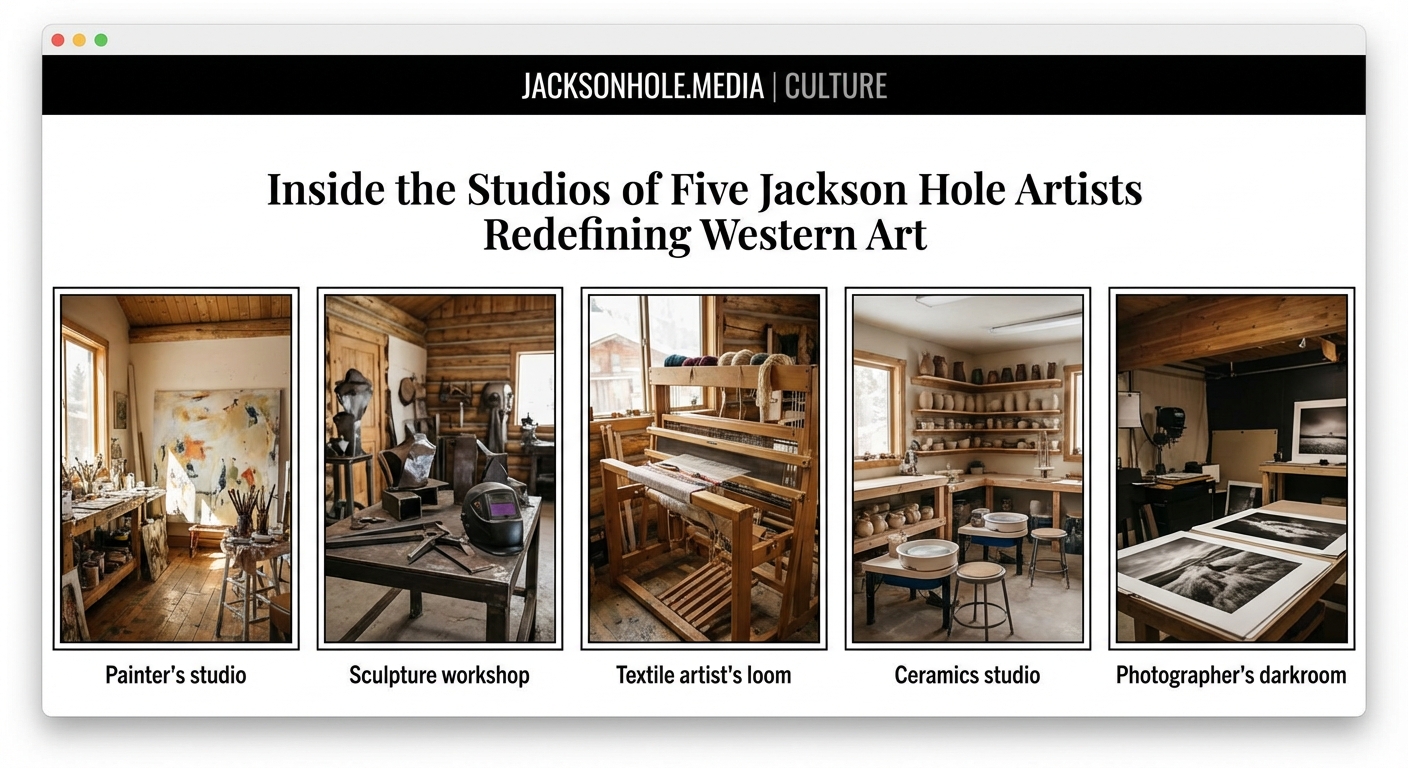 Inside the Studios of Five Jackson Hole Artists Redefining Western Art - Illustration 2
