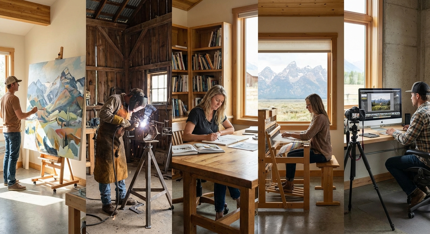 Inside the Studios of Five Jackson Hole Artists Redefining Western Art