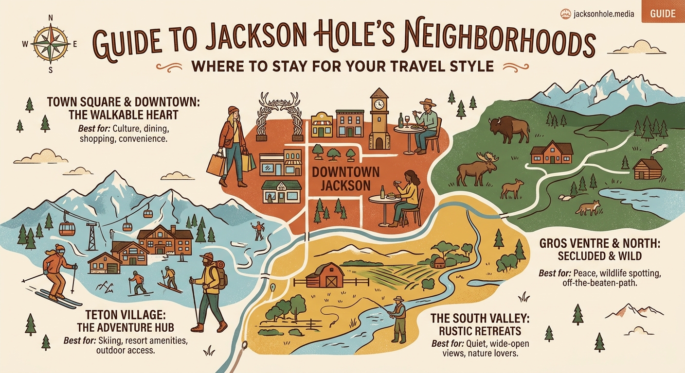 The Complete Guide to Jackson Hole's Neighborhoods: Where to Stay for Your Travel Style - Illustration 1
