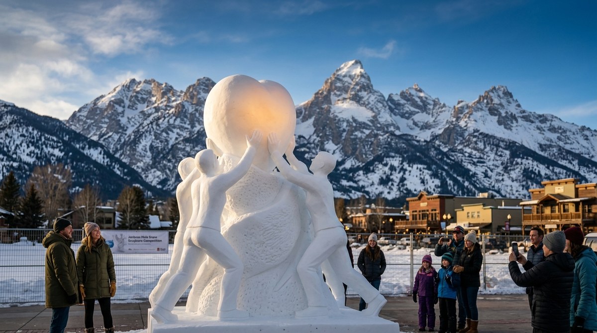 Why Jackson Hole’s Snow Sculpture Competition Is More Than Just Frozen Art